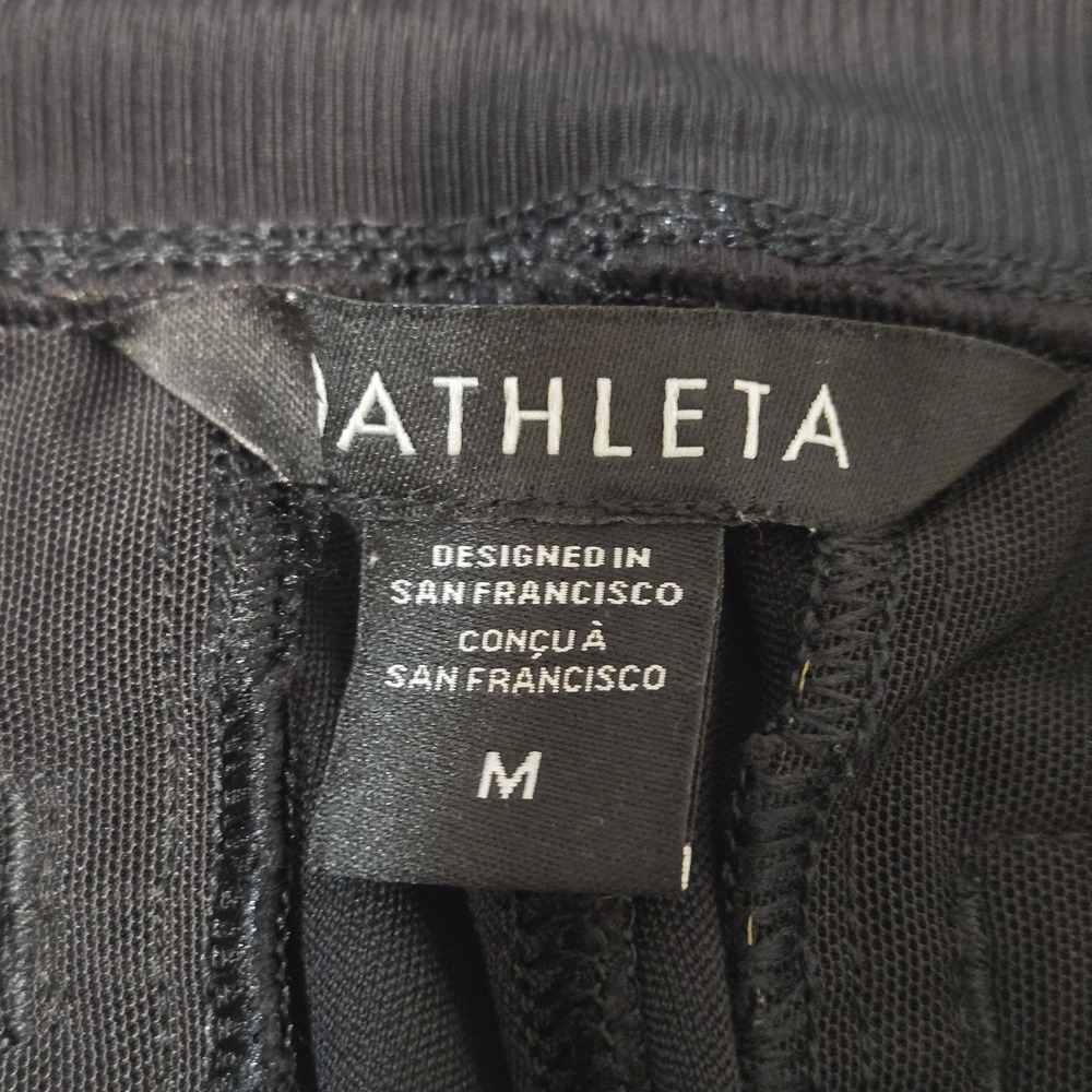 Athleta Venice Women's Jogger Back Zippers Hidden Pocket Black Size Medium - Picture 4 of 6